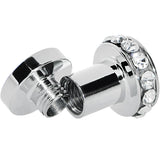 4G Clear Gem Stainless Steel Double Bling Screw Fit Tunnel Plug