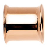 7/16 Double Flare Rose Gold Plated Hollow Tunnel Plug