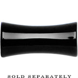 6G Double Flare Black Titanium Hollow Divine Cross Tunnel Plug