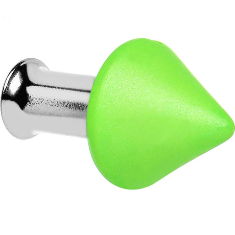 4G Green Neon Cone Stainless Steel Plug