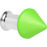 2G Green Neon Cone Stainless Steel Plug