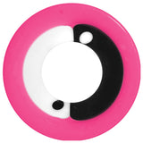 00G Pink Neon Acrylic Modern Yin Yang Screw Fit Tunnel Plug