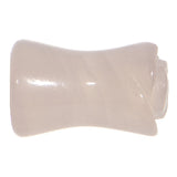 2G Natural Rose Quartz Blooming Flower Stone Saddle Plug