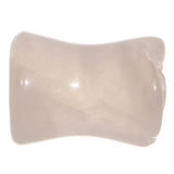 0G Natural Rose Quartz Blooming Flower Stone Saddle Plug Set