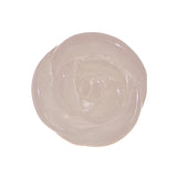 0G Natural Rose Quartz Blooming Flower Stone Saddle Plug Set