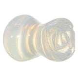 2G Natural Opalite Blooming Flower Stone Saddle Plug