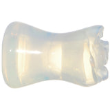 2G Natural Opalite Blooming Flower Stone Saddle Plug