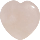 5/8 Natural Rose Quartz Sweet Heart Stone Saddle Plug Set