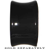 5/8 Black Acrylic Purple Metallic Rose Flower Plug