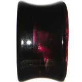 18mm Black Acrylic Pink Metallic Rose Flower Plug