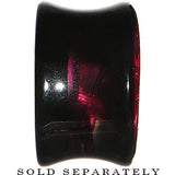 18mm Black Acrylic Pink Metallic Rose Flower Plug