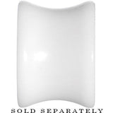 1/2 White Acrylic Purple Metallic Rose Flower Plug