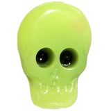 4G Acrylic Neon Yellow Skull Saddle Plug