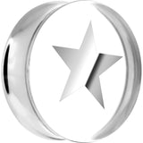 26mm Clear Acrylic Star Saddle Plug