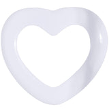 00G White Acrylic Hollow Heart Tunnel