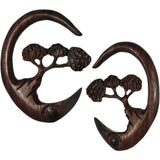 4G Organic Sono Wood Bonsai Tree Hanger Plug Set