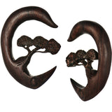 7/16 Organic Sono Wood Bonsai Tree Hanger Plug Set