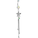 Aurora Gem Delightful Flowers Dangle Belly Ring