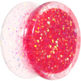 20mm Pink Gold White Acrylic Glitter Party Saddle Plug
