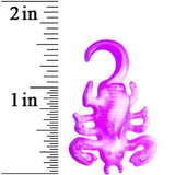 6G Pink White Acrylic Scorpion Hanger Plug