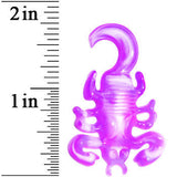 2G Pink White Acrylic Scorpion Hanger Plug