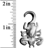 6G Black White Acrylic Scorpion Hanger Plug