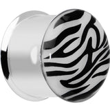 5/8 Stainless Steel Purple Tiger Print Solar Activated Saddle Plug