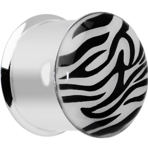 5/8 Stainless Steel Purple Tiger Print Solar Activated Saddle Plug