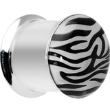 9/16 Stainless Steel Purple Tiger Print Solar Activated Saddle Plug