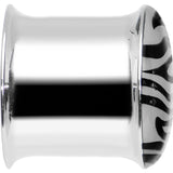 9/16 Stainless Steel Purple Tiger Print Solar Activated Saddle Plug