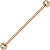 14G 1 1/2 Rose Gold Plated Straight Barbell