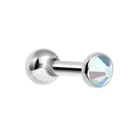 3mm Aurora Gem Tragus Cartilage Barbell Earring
