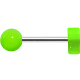 18G Green Neon Heart Cartilage Earring