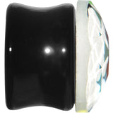 9/16 Faceted Rainbow White Cameo Acrylic Saddle Plug