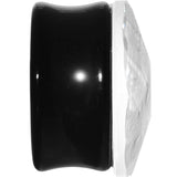 3/4 Faceted Clear White Cameo Acrylic Saddle Plug