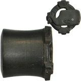 9/16 Organic Areng Wood Whale Overboard Hand Carved Plug Set