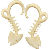 4G Organic Crocodile Wood Fish Hook Hand Carved Hanger Plug Set