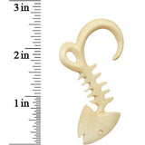 4G Organic Crocodile Wood Fish Hook Hand Carved Hanger Plug Set