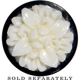 0G Organic Buffalo Horn White Bone Frasera Flower Saddle Plug