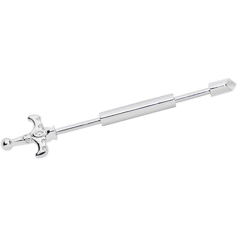 14G 1 1/2 Adjustable Sword Industrial Barbell
