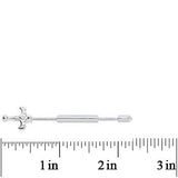 14G 1 1/2 Adjustable Sword Industrial Barbell