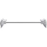 14G 1 1/2 Angel Wing Industrial Barbell