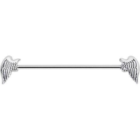 14G 1 1/2 Angel Wing Industrial Barbell