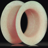 6G Neon Pink Silicone Glow in the Dark Double Flare Tunnel