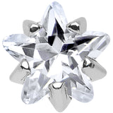 4mm Crystalline Cubic Zirconia Star Cartilage Tragus Earring