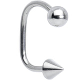 14G 1/2 Surgical Steel Ball Cone Lippy Loop Labret