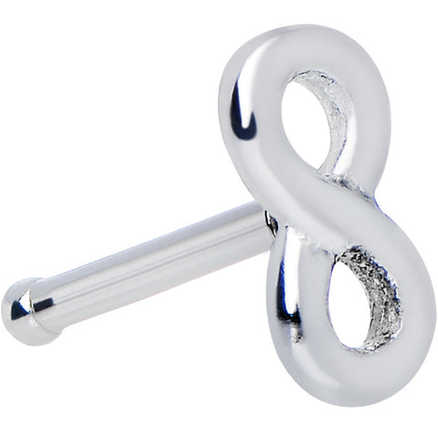 20G Gleaming Infinity Symbol Nose Bone