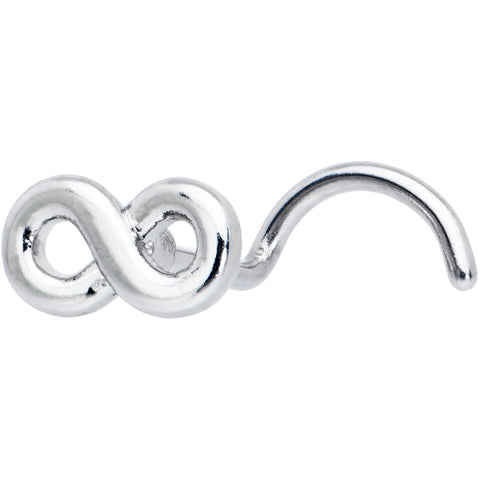 20G Gleaming Infinity Symbol Nose Screw