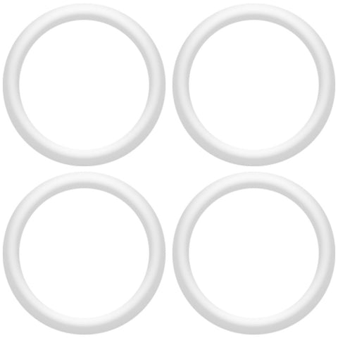 5/8 Clear Rubber O-Ring 4-Pack