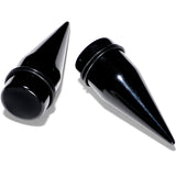 00G to 1 inch 18 Piece Black Acrylic Ear Stretching Taper Kit